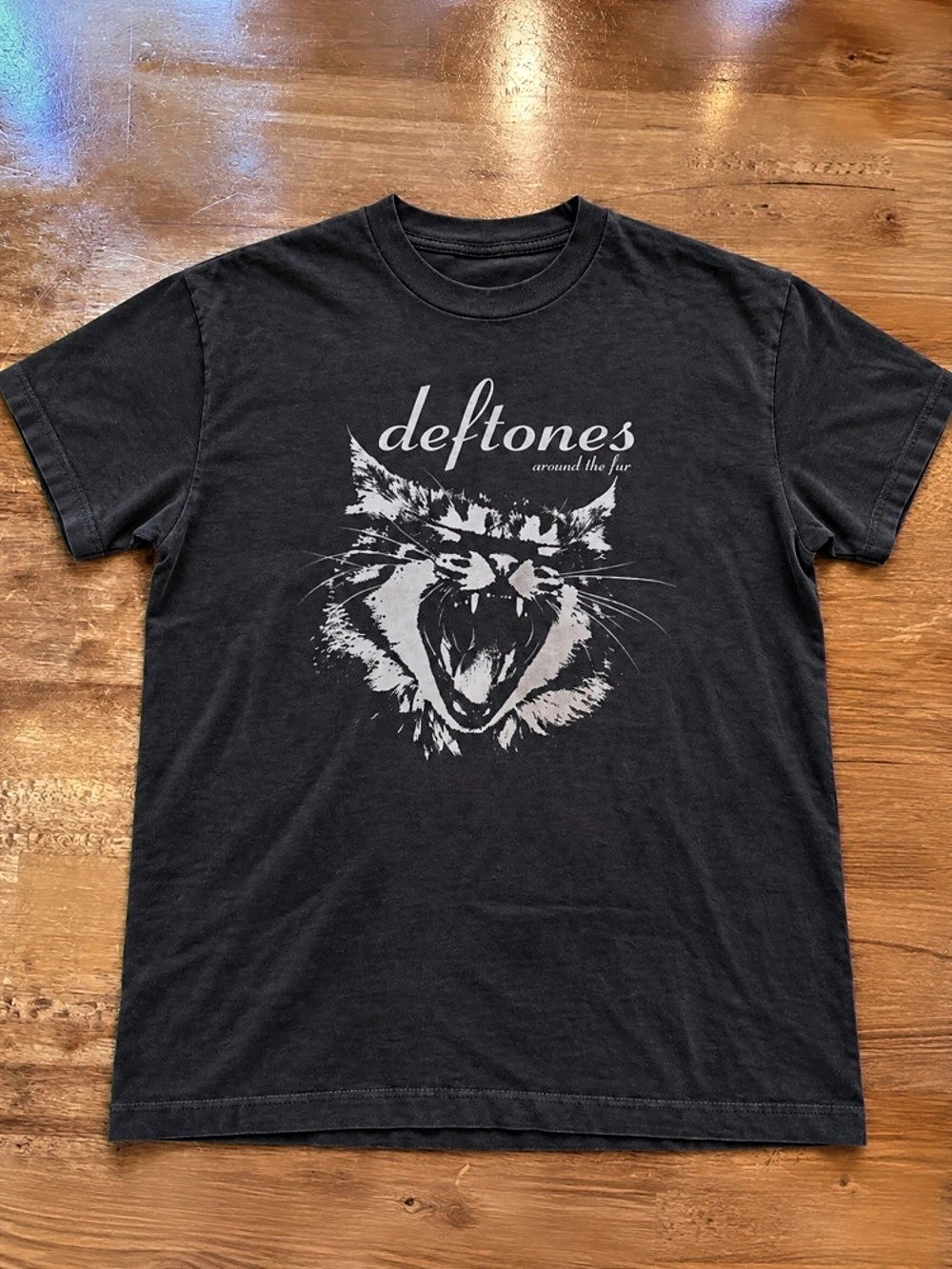 Deftones Around The Fur Cat Graphic Tee in Tweed Color